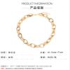 ZYIBPMSJKQCFK 3-piece Set Vintage Handmade Alloy Chain Gold Collarbone Chain For Women,golden,41.5+7cm view 2
