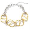 ZYIBPMSJKQCFK Geometric Alloy Handmade Patchwork Necklace Punk Metal Set,Bracelet,41+7cm/19+7cm view 2