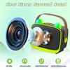 Mini Karaoke Machine Toys Gifts,Kids Portable MP3 Player with 2 Wireless Microphone and LED,Christmas Birthday Gifts for Girls Boys 3 4 5 6 7 8+ Year Old (Green) view 3
