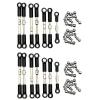 Ancalos 14Pcs Front Rear Tie Rod Servo Link Rod With Ball Head Screw For Ancalos 144001 144010 124017 124019 RC Car Spare Parts - (Color: Black Silver) view 1
