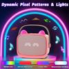Mini Karaoke Machine Toys Gifts,Kids Portable MP3 Player with 2 Wireless Microphone and LED,Christmas Birthday Gifts for Girls Boys 3 4 5 6 7 8+ Year Old (Pink) view 4