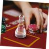 TOBBOMEY Acrylic Poker Marker Wheel Accessory Win Marker for Game Enthusiasts for Casual Competitive Play Design for Stability Enhances Game Tracking Enjoyment view 4