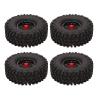 1.9 Inch RC Tires Beadlock Wheel Rim Upgrade Parts Rubber Tyre Strong Grip for Traxxas Hsp Redcat Tamiya D90 4pcs view 1