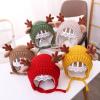 EPIPHQNY Balaclava, Antlers Christmas Caps for Children Thicken Plush White Furry Liner for Christmas Parties Accessories view 3