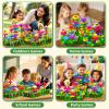 112 Pcs Flower Garden Toy,Toddler Girl Toys 3-4 Years Old Girls Gardening Building Gifts Set Best Educational Learning Fine Diy Crafts Stem Construction Stacking Kit,for 3 4 5 6 7 Year Kids Birthday view 3