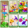 112 Pcs Flower Garden Toy,Toddler Girl Toys 3-4 Years Old Girls Gardening Building Gifts Set Best Educational Learning Fine Diy Crafts Stem Construction Stacking Kit,for 3 4 5 6 7 Year Kids Birthday view 4