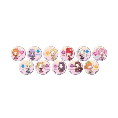 Aikatsu! 12 School Dress Version (Graff Art Illustration) Can Badge Box of 11
