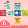 Covsen Montessori Toy for 1+ Year Old Girl Gift  6-in-1 Busy Board for Toddlers 1 2 3 4 Year Old  Educational Sensory Early Development Toys First 1st Birthday Gifts for Kids view 3
