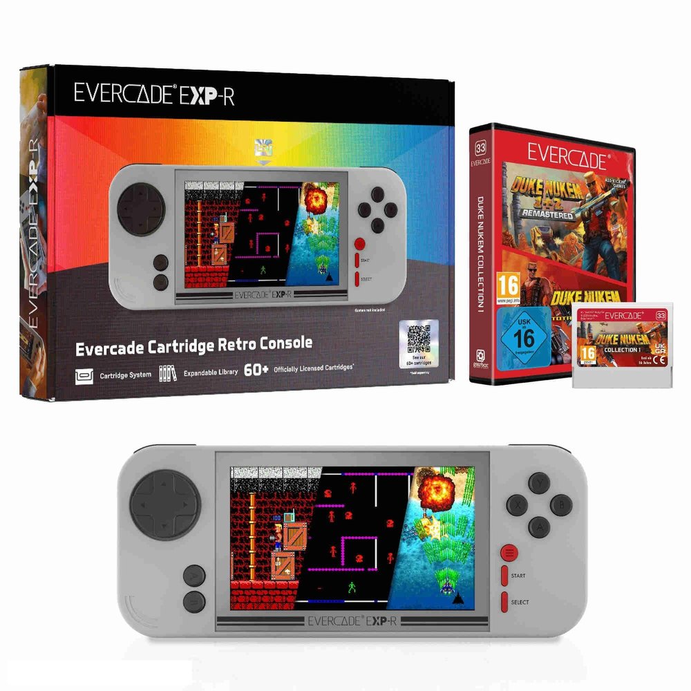Blaze Evercade EXP-R and Duke Nukem Collection 1 (Bundle)