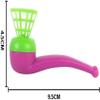 Yxinjy 6 Pcs Training Floating Blowing Balls Plastic BallsBall Blowing Toy Floating Blow Pipe Toys Party (Random Color) view 2