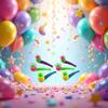 Yxinjy 6 Pcs Training Floating Blowing Balls Plastic BallsBall Blowing Toy Floating Blow Pipe Toys Party (Random Color) view 3