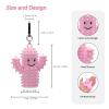 1 PCS Little Ouchies Pain FidgetSilicone Cactus Stim Tools for Adults, Sensory Pain Stim Fidget Toy , Spiky Grippy Stim Keychain, Anxiety Relief Items Fidget, Fun Gift for Friends and Family (Pink) view 2