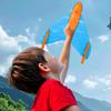 Airplane Toy for Kids - Interactive Launch Glider Lights, Sound Outdoor Flying Aircraft Toys Children | Foam Plane Catapult , Family Backyard Game Model Birthday Holiday Activities view 3