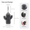 2 PCS Little Ouchies Pain FidgetSilicone Cactus Stim Tools for Adults, Sensory Pain Stim Fidget Toy , Spiky Grippy Stim Keychain, Anxiety Relief Items Fidget Toys Gift (Darkgrey+Green) view 2