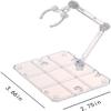 Cauaoa Action Figure Stand, Display Holder Base, Doll Model Support Stand Compatible with 6" HG RG SD SHF 1/44 Toy Clear,Collectible Display and Storage view 2
