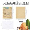10 Set Summer Camp Letter Writing Kit with Envelopes 5. 12 x 7. 87 inch Outdoor Adventure Camp Game Card Campers Fill in the Blank Notes of Boys and Girls Camping Activity Counselor Gift (brown) view 2