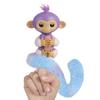 Fingerlings Snuggle Tails - Interactive Purple Monkey (Coco), with fluffy tail, mini bestie (Chloe), brush and stickers view 1