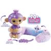 Fingerlings Snuggle Tails - Interactive Purple Monkey (Coco), with fluffy tail, mini bestie (Chloe), brush and stickers view 4