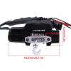 MIXVZARF RC Car Light Bar Kit for FMS for FCX24 K5 1/24 Modified Front Bumper with Winch Remote Controller Roof Light RC Crawler Car Upgrade Parts(Front Bumper) view 2