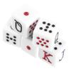 CVUTOVO 5Pcs Portable Poker Dice Fun Game Props for Family Gatherings Ktv and Bars Lightweight Dice for Entertainment and Decoration view 1