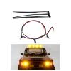 MIXVZARF RC Car Light Bar Kit for HPI Venture 18 1985 for Hilux SR5 1/18 Brushed for Climbing Car Roof Light Dome Set RC Car Upgrade Parts view 2