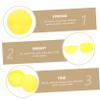 WEKAMOS 25Pcs Yellow Plastic Lottery Balls Hollow Pong Balls for Raffles Drawings Game Parties Event Decorations Easy to Recognize view 2