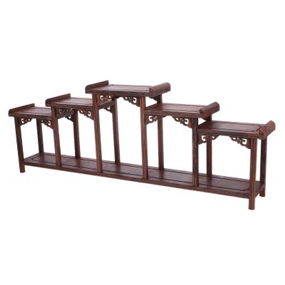 STOBAZA Multi-purpose Wooden Rack for Displaying Jewelry Action Figures More Sleek