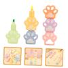 HORIALENCE 1Set Cartoon Cat Paw Shaped Highlighters of Cute Pastel Marking Pens for Journaling School Use and Color Coding Vibrant Colored Highlighter Markers for Home and Office view 3