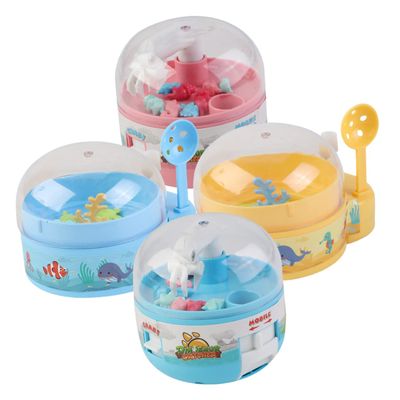 HANABASS 4Pcs Mini Claw Machine Toy for Kids Dinosaurs Interactive Small Claw Machine Game for Boys and Girls for Birthday Parties and Preschool