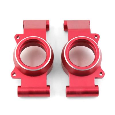 2pcs Metal Rear Stub Axle Hub Compatible with 1 5 Scale 6S 8S RC Cars Upgrade Replacement Parts Compatible with RC Vehicle Accessories(Red)