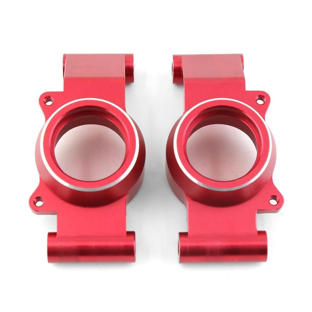 2pcs Metal Rear Stub Axle Hub Compatible with 1 5 Scale 6S 8S RC Cars Upgrade Replacement Parts Compatible with RC Vehicle Accessories(Red)