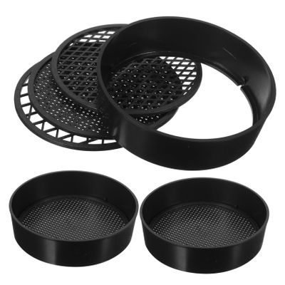 Abaodam 3Sets Soil Sifter Gardening Sieve with Portable Design Lightweight Sifting Pan for Efficient Planting and Beach Fun for Filtering Stones and Soil