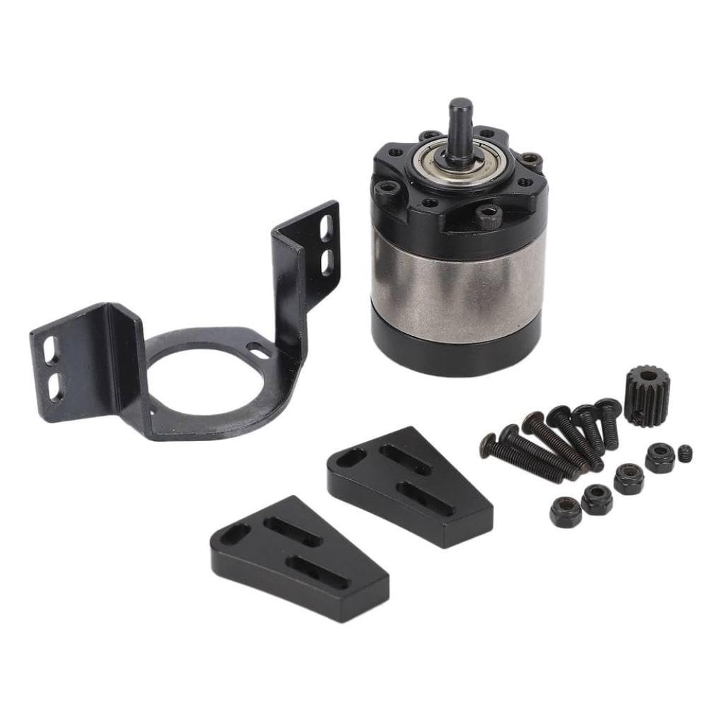 1 17 Gear Ratio Planetary Gearbox Reduction Transmission with Mount Compatible Compatible with 1 10 Scale RC Crawler Car