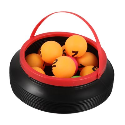 balacoo Number Lottery Balls Set for Party Activities 10 Plastic Seamless Game Balls with Raffle Bucket for Raffle Draws and Entertainment Events