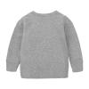 2pc Sweater Pants Sets for Toddler Plain Casual Long Sleeve Crew Neck Pullover Tops+Cotton (Dark Gray, 12-24 Months) view 2