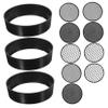 TOYANDONA 12-Piece Handheld Soil Sieve Set Interchangeable Mesh for Gardening Plastic Manual Sifter for Rocks and Compost Filtration Easy to Use for Planting view 1