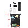 2pcs Baby Stroller Organizer With Two compartments Front Mesh Pocket for Bottle Nappy Diaper Storage, Detachable Straps,Fits for Stroller like Uppababy, Baby Jogger, Britax, Bugaboo, BOB (BLACK G) view 4