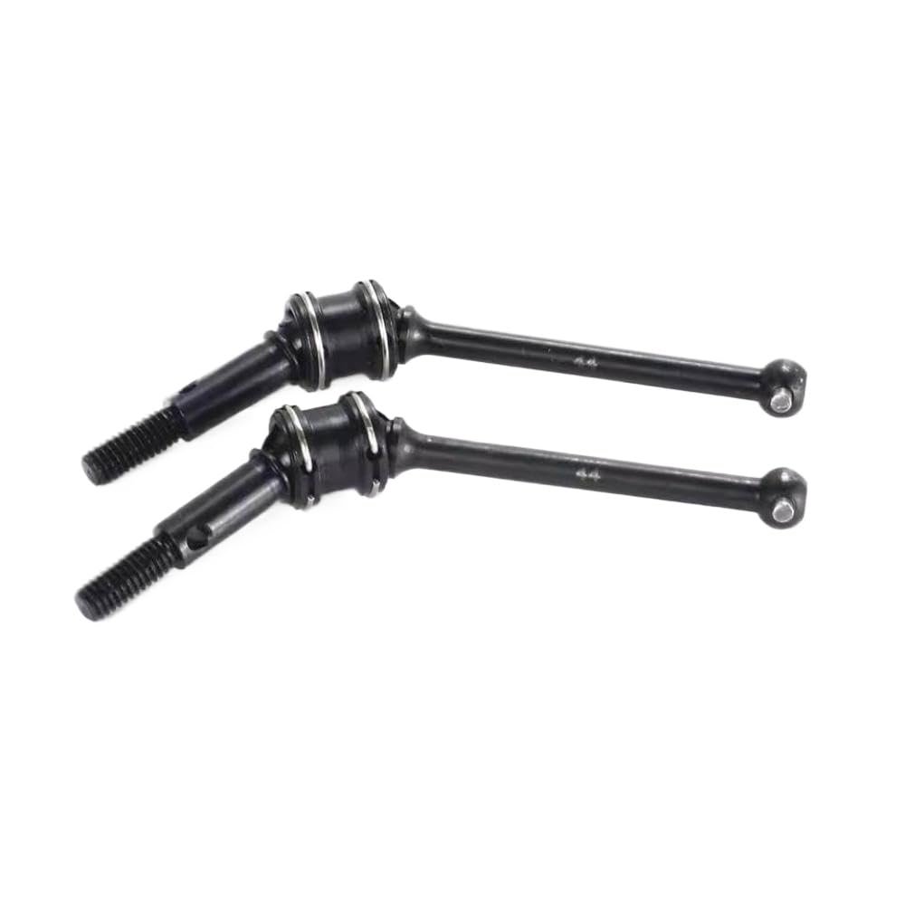 2pcs 44mm Metal Joint Shaft Drive Shaft Compatible with TT02 TA05 TA06 TB05 TRF420 TRF417 RC Car Models Upgrade Replacement Parts
