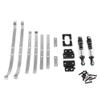 MN82 LC79 RC Car Metal Rear Axle Shock Absorber Leaf Springs with Fixed Seat Mount Bracket Set 1 12 Scale Upgrade Parts Compatible with Similar Models(Black) view 1
