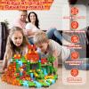 200PCS Magnetic Blocks with Light Blocks - Magnetic Blocks for Kids Ages 4 5 6 7 8, Magnetic Building Cubes, Magnetic Building Block, Christmas Birthday Gifts for 3-10 Years Old Boy Girls, STEM Toy view 3