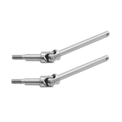 2pcs Metal Front Axle Drive Shaft Upgrade Parts Compatible with 1/12 RC Car Compatible with MN128 MN86 MN86S MN86K MN86KS MN G500 Models