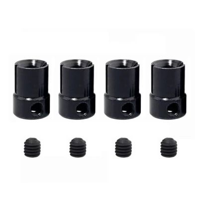 BOQEXSS RC Differential Cup for HSP for Volcano Epx Pro Tsunami for Nitro 1/10 RC Car Parts Replacement 4Pcs for Universal Joint Drive Cup B 02016(Black)