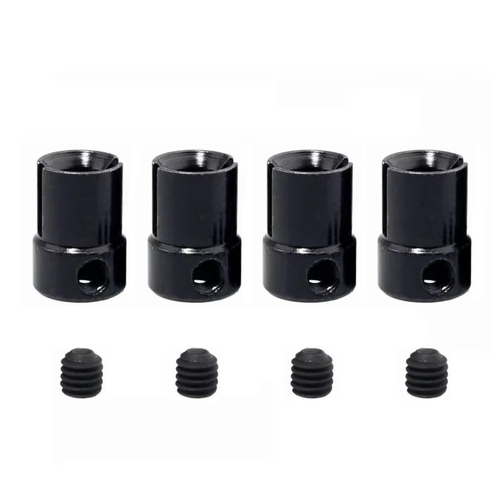 BOQEXSS RC Differential Cup for HSP for Volcano Epx Pro Tsunami for Nitro 1/10 RC Car Parts Replacement 4Pcs for Universal Joint Drive Cup B 02016(Black)