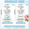 60 Pieces Blue Little Pumpkin Baby Shower Scratch Off Cards Stickers Thanksgiving Day Games Fall Harvest Party Gift for Festive Raffle Tickets 3.5 x 2 inch Baby Shower Scratch Off Game Boy Supplies view 2