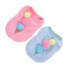 UPKOCH 2PCS Cute Ice Cream Pattern Puppy Clothes Warm Coral Fleece PET Outfit for Small Dogs Rabbits Adorable PET Costume Apparel view 1