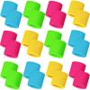 Bememo 24 Pcs Neon Wristbands for Kids End of The Year Student Gifts Bulk Tennis Wrist Sweatbands 80s Neon Youth Basketball Wrist Bands for Boys Girls 90s Party School Supplies (Classic Colors) view 1