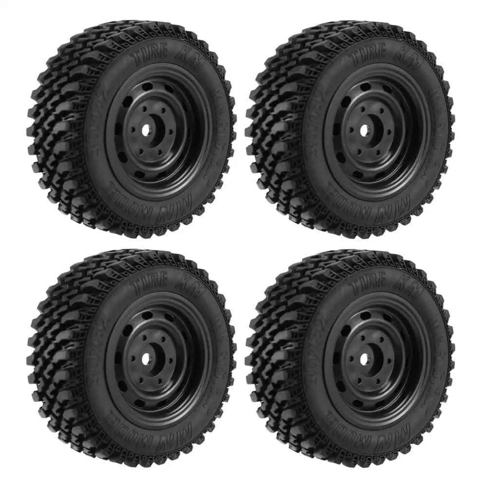 4PCS 1/12 Scale RC Car Upgrade Accessories 80mm Rubber Opathie Vore Compatible with MN128 MN86 MN86S MN86K MN86KS MN G500 Models