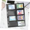 WHAMVOX 10Sheets Transparent Stamp Collecting Album Reusable Storage Pages for Stamps Coins and Photos Convenient Loose Leaf Design for Collectors and Enthusiasts view 3