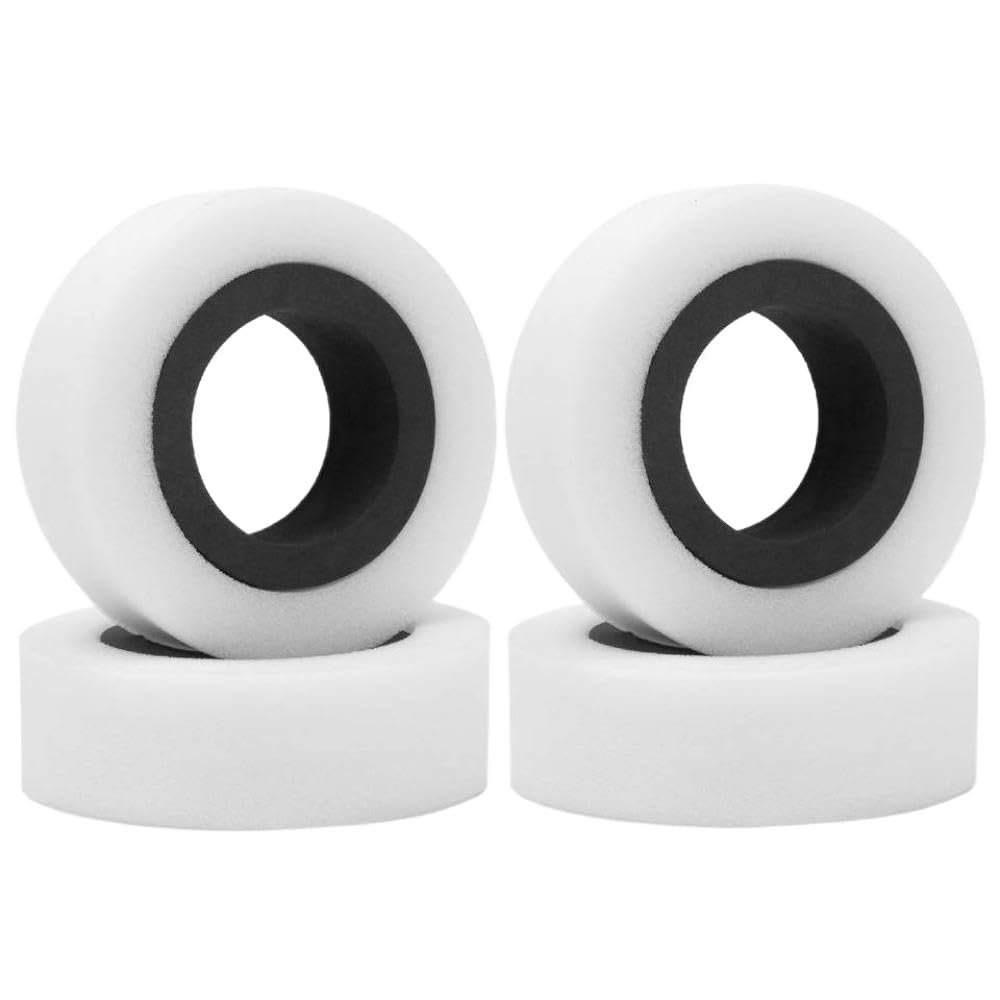 4PCS 1.9 Inch Wheel Tires Double Stage EVA Foam Sponge Tires Compatible with 110-120mm Compatible with 1 10 Scale RC Crawler Car 90046