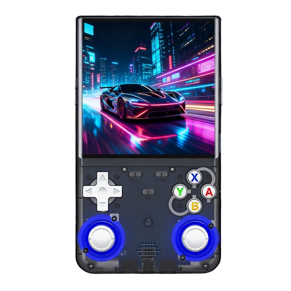 Blorkbuy R36 Ultra Retro Handheld Game Console, 4.0-Inch 720x720 IPS HD Display, Preloaded 20000+ Games, Linux Open Source WiFi, Dual Joystick Portable Travel Gift for Kids & Adults (Black)